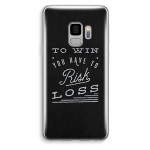 Risk loss: Samsung Galaxy S9 Transparant Hoesje