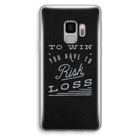 Risk loss: Samsung Galaxy S9 Transparant Hoesje