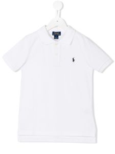 POLO RALPH LAUREN KIDS embroidered logo polo shirt - Blanc