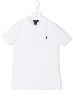 POLO RALPH LAUREN KIDS embroidered logo polo shirt - Blanc