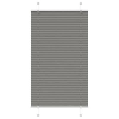 Pliss rolgordijn 75x150 cm stofbreedte 74,4 cm antraciet