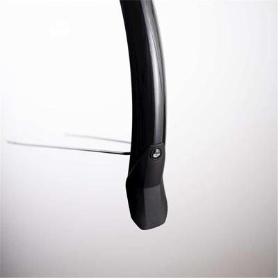 Eurofender Voorspatbord 28" lampo 58 mm breed - zwart