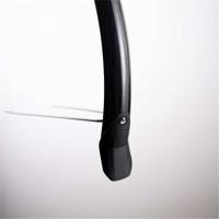 Eurofender Voorspatbord 28" lampo 58 mm breed - zwart