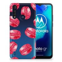 Motorola Moto G8 Power Lite | Siliconen Case | Pink Macarons