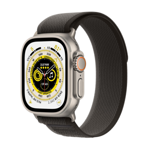 Refurbished Apple Watch Ultra 49mm Trail band Trail Zwart Grijs Gebruikt