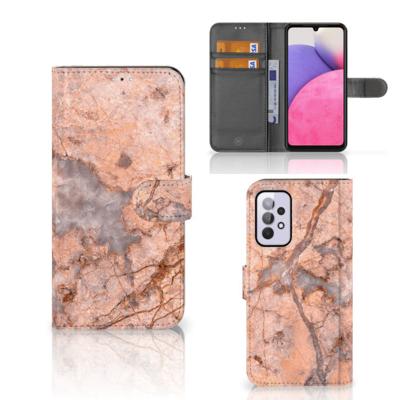 Samsung Galaxy A33 5G | Bookcase | Marmer Oranje