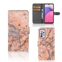 Samsung Galaxy A33 5G | Bookcase | Marmer Oranje