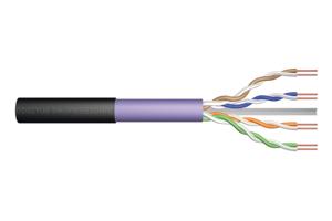 Digitus DK-1613-VH-5-OD Netwerkkabel CAT 5, CAT 6 U/UTP Zwart, Violet 500 m