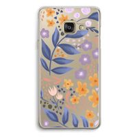 Flowers with blue leaves: Samsung A3 (2017) Transparant Hoesje