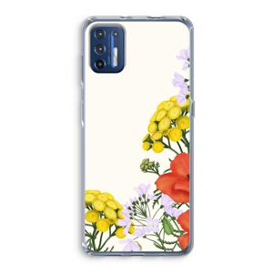 Wilde bloemen: Motorola Moto G9 Plus Transparant Hoesje