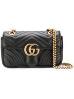 Gucci sac à bandoulière GG Marmont - Noir - thumbnail