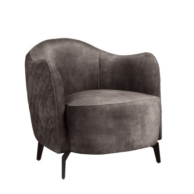 Tower Living Fauteuil 'Bondo', kleur donker grijs