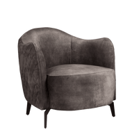 Tower Living Fauteuil 'Bondo', kleur donker grijs