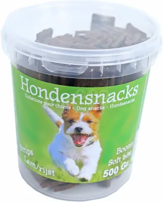 Boony Hondensnacks Strips Lam/Rijst 500g