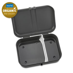 Koziol Bio-Circulair - Pascal L Lunchbox met Compartiment - Gerecycled Zonnebloemolie - Grijs