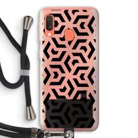 Crazy pattern: Samsung Galaxy A20e Transparant Hoesje met koord