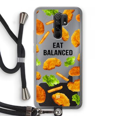 Eat Balanced: Xiaomi Redmi 9 Transparant Hoesje met koord