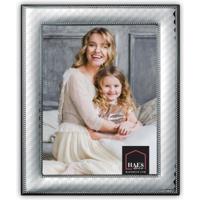 Haes Deco Verzilverde Fotolijst Ancona voor een foto van 15x20 cm - Fraai Verzilverd met luxe Houten achterzijde en standaard om neer te zetten