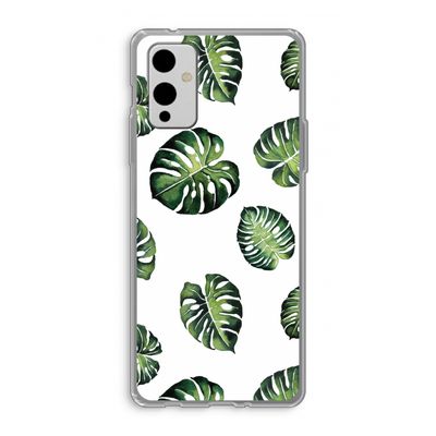 Tropische bladeren: OnePlus 9 Transparant Hoesje