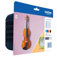 Brother inktcartridge, 1.200 pagina&apos;s, OEM LC-127XLVALBP, 4 kleuren