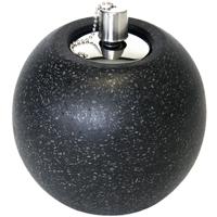Tuimeltoorts/olielamp - zwart - Terrazo granito - 14 x 16 cm - metaal