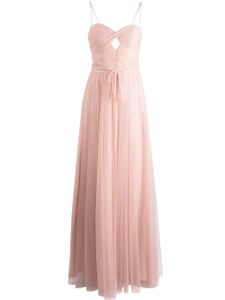 Marchesa Notte Bridesmaids robe longue à encolure cœur - Rose