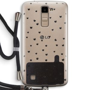 Kleine kattenkopjes: LG K10 (2016) Transparant Hoesje met koord