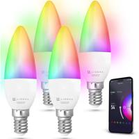 Lideka Slimme LED Smart Lampen - E14 - Set Van 4 - Google, Alexa en Siri - thumbnail