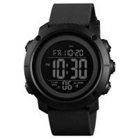 SKMEI 1426 multifunctionele outdoor Fashion Noctilucent waterdichte zwarte machine rubber ring digitale horloge (zwart)