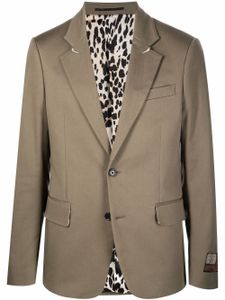 Roberto Cavalli blazer à simple boutonnage - Vert