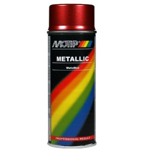 Motip spuitbus 400ml metallic rood