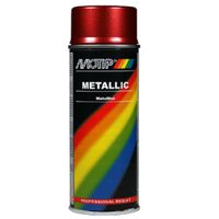 Motip spuitbus 400ml metallic rood