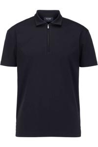 OLYMP SIGNATURE Casual Tailored Fit Polo shirt Korte mouw zwart