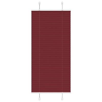 Pliss rolgordijn 60x100 cm stofbreedte 59,4 cm bordeauxrood
