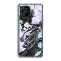 Pastel zwart: Oppo Find X3 Pro Transparant Hoesje