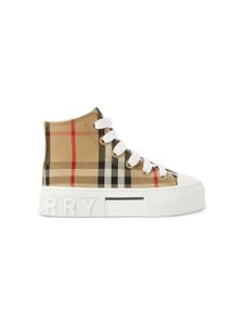 Burberry Kids baskets en toile à imprimé Vintage Check - Tons neutres