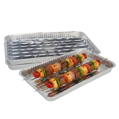 Gerimport barbecue grillschaal - 9x stuks - 34 x 23 cm - Vlees grillen - BBQ rooster Gerimport barbecue grillschaal - 9x stuks - 34 x 23 cm - Vlees grillen - BBQ rooster