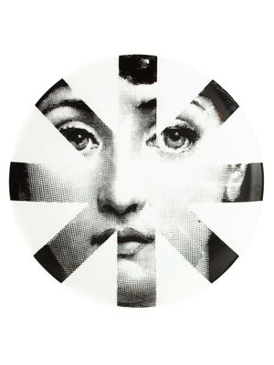 Fornasetti x L'Eclaireur assiette à imprimé photographique - Blanc