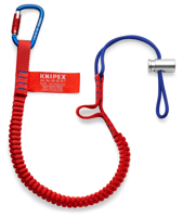 Knipex Vanglijn met vaste materiaalkarabijnhaak - 00 50 12 T BK Knipex Vanglijn met vaste materiaalkarabijnhaak - 00 50 12 T BK