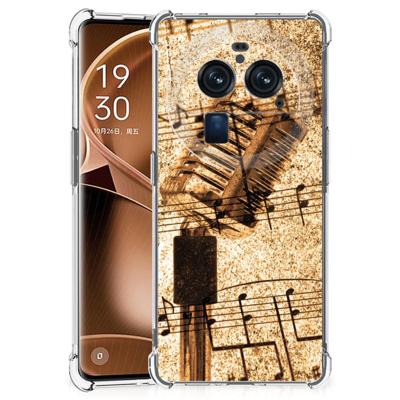 OPPO Find X6 Pro Anti-shock Hoesje met foto Bladmuziek OPPO Find X6 Pro Anti-shock Hoesje met foto Bladmuziek