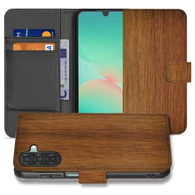 Samsung Galaxy A26 Donker Hout | Book Case |