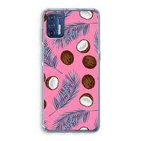 Kokosnoot roze: Motorola Moto G9 Plus Transparant Hoesje