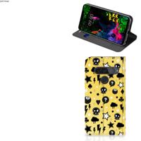 Mobiel BookCase LG G8s Thinq Punk Geel