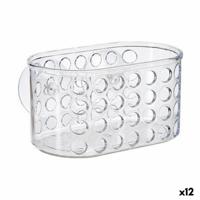 Douchehanger 15,8 x 8,5 x 8 cm Transparant PVC polyestyreen (12 Stuks)