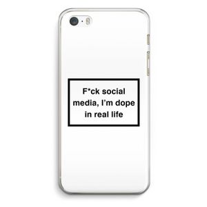 I'm dope: iPhone 5 / 5S / SE Transparant Hoesje