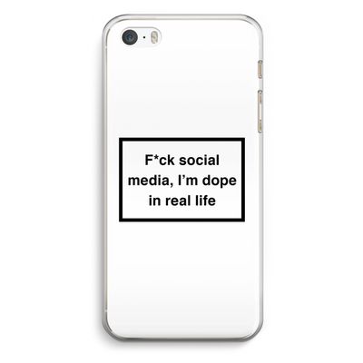 I'm dope: iPhone 5 / 5S / SE Transparant Hoesje