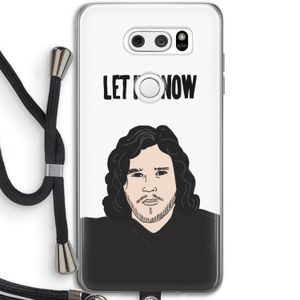 Let It Snow: LG V30 Transparant Hoesje met koord