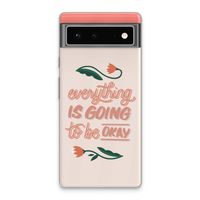 Optimistic flower girl: Google Pixel 6 Transparant Hoesje