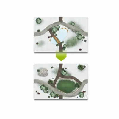 Grondplaat vijver/weiland l59b39cm
