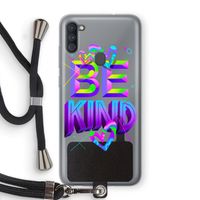 Be Kind: Samsung Galaxy A11 Transparant Hoesje met koord